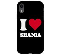 Red Heart I Love Shania Case for iPhone XR