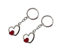 Red Heart Keyring for Women Girls Sparkly Love Bag Charm Romantic Gift for Mum Wife Girlfriend Valentine Birthday Keychain for Purse Car Keys Teen Girls Friend Daughter Present