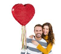 Red Heart Pinata, Pull Piñata, Romantic Pinata for Weddings, Valentine’s Day etc