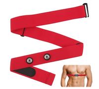 Red Heart Rate Monitor Chest Band for Polar H10 H9 H7, Adjustable Waterproof Soft Replacement Chest Strap Compatible with Polar Wearlin Garmin Dual Running HRM (Length 25.6"-37.4")