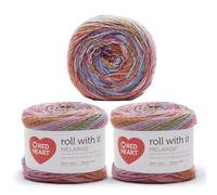 Red Heart Roll with It Melange Hollywood Yarn - 3 Pack of 150g/5.3oz - Acrylic - 4 Medium (Worsted) - 389 Yards - Knitting/Crochet