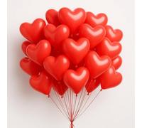 Red Heart Shape Balloons 12 Inch Heart Balloon 50 Pack Romantic Balloons Love Balloon for Wedding Anniversaries Party Valentines Proposals Bridal Shower Wedding Party Decoration.