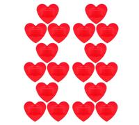 Red Heart Shaped Adhesive Bandages 20pcs Pe Waterproof