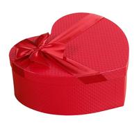 Red Heart Shaped Box - Empty Gift Box with Bow for Valentine's Day, Mother's Day, Wedding, Hen Party, Anniversary