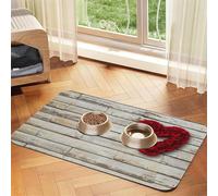 Red Heart-Shaped Roses Printed,Waterproof Pet Feeding Mat,PU Leather Placemats for Cat Dog Water Bowl,Food Mats,40x60cm