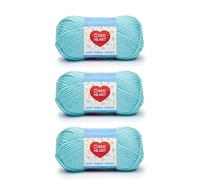 Red Heart Soft Baby Steps Aqua Yarn - 3 Pack of 141g/5oz - Acrylic - 4 Medium (Worsted) - 256 Yards - Knitting/Crochet