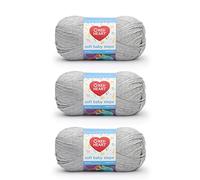 Red Heart Soft Baby Steps Elephant Yarn - 3 Pack of 141g/5oz - Acrylic - 4 Medium (Worsted) - 256 Yards - Knitting, Crocheting & Crafts