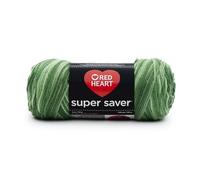 Bulk Buy: Red Heart Super Saver Yarn, Green Tones, 5 Ounces/Ball, Pack of 2 Balls