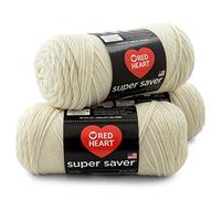 RED HEART Super Saver 3-Pack Yarn, Aran 3 Pack