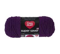 Red Heart Super Saver Yarn, Acrylic, Dark Orchid, 22.86 x 7.62 x 7.62 cm