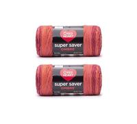 Red Heart Super Saver Ombre Hot Sauce Yarn - 2 Pack of 10oz/283g - Acrylic - 4 Medium (Worsted) - 482 Yards - Knitting/Crochet, 4.25 x 10.5 x 4.25
