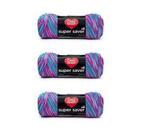Red Heart Super Saver Pack of 3 - Bonbon Print - 7oz/198g - Acrylic - 4 Medium (Worsted) - 364 Yards - Knitting, Crocheting, Crafts & Amigurumi