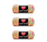 Red Heart Super Saver Pack of 3 - Day Glow - 7oz/198g - Acrylic - 4 Medium (Worsted) - 364 Yards - Knitting, Crocheting, Crafts & Amigurumi