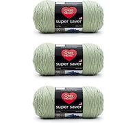 Red Heart Super Saver Pack of 3 - Frosty Green - 7oz/198g - Acrylic - 4 Medium (Worsted) - 364 Yards - Knitting, Crocheting, Crafts & Amigurumi