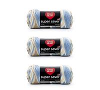 Red Heart Super Saver Pack of 3 - Mirage - 7oz/198g - Acrylic - 4 Medium (Worsted) - 364 Yards - Knitting, Crocheting, Crafts & Amigurumi