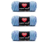 Red Heart Super Saver Pack of 3 - Ocean - 7oz/198g - Acrylic - 4 Medium (Worsted) - 364 Yards - Knitting, Crocheting, Crafts & Amigurumi