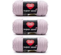 Red Heart Super Saver Pack of 3 - Pale Plum - 7oz/198g - Acrylic - 4 Medium (Worsted) - 364 Yards - Knitting, Crocheting, Crafts & Amigurumi