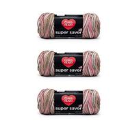 Red Heart Super Saver Pack of 3 - Pink Camo - 7oz/198g - Acrylic - 4 Medium (Worsted) - 364 Yards - Knitting, Crocheting, Crafts & Amigurumi
