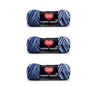 Red Heart Super Saver Pack of 3 - Shaded Dusk - 7oz/198g - Acrylic - 4 Medium (Worsted) - 364 Yards - Knitting, Crocheting, Crafts & Amigurumi