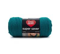 Red Heart Super Saver Yarn-Real Teal, Acrylic, 11.67 x 27.4 x 11.67 cm