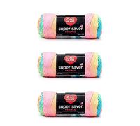 Red Heart Super Saver Retro Stripe Yarn - 3 Pack of 141g/5oz - Acrylic - 4 Medium (Worsted) - 236 Yards - Knitting/Crochet