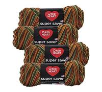 Red Heart Super Saver Yarn (4-Pack of 5oz Skeins) (Fall)