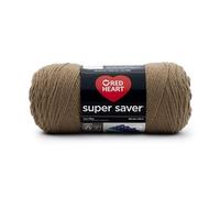 Red Heart Super Saver Yarn, Acrylic, Cafe Latte, 22.86 x 7.62 x 7.62 cm