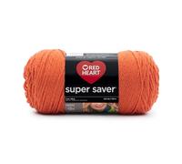 Red Heart Super Saver Yarn-Carrot, Acrylic, 11.67 x 27.4 x 11.67 cm