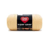 Red Heart Super Saver Yarn-Cornmeal, Acrylic, 11.67 x 27.4 x 11.67 cm