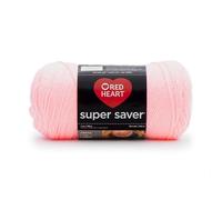 Red Heart Super Saver Yarn-Petal Pink, Acrylic, 11.67 x 27.4 x 11.67 cm