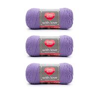 Red Heart with Love Lilac Yarn - 3 Pack of 198g/7oz - Acrylic - 4 Medium (Worsted) - 370 Yards - Knitting/Crochet