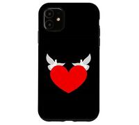 Red Heart with White Doves symbols of Love and Peace Case for iPhone 11