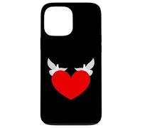 Red Heart with White Doves symbols of Love and Peace Case for iPhone 13 Pro Max