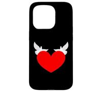 Red Heart with White Doves symbols of Love and Peace Case for iPhone 15 Pro