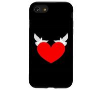Red Heart with White Doves symbols of Love and Peace Case for iPhone SE (2020) / 7/8