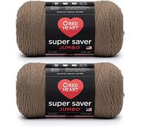 Red Heart Yarn, Acrylic, Café Latte, 2 Pack