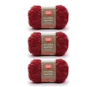 Red Heart Yarn, Polyester, Strawberry, Pack of 3
