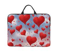 Red Hearts Basics 16.5 Inch Water Resistant Laptop Tablet Carrying Bag