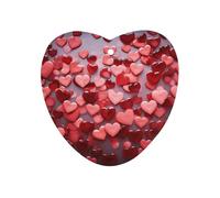 Red Hearts Car Air Freshener Hanging, Long Lasting Scented Car Aromatherapy Tablets, Love form Fragrance Scented Cards for Vehicles, Bedroom, Wardrobe Black-style