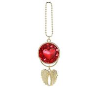 Red Hearts Love Car Pendant，Cute and Cool Creative New Car Accessories，Nostalgic Retro Auto Rear View Hanging Decoration，for Both Men and Women