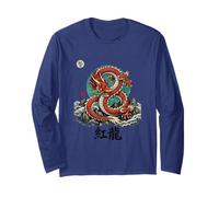Red Heavenly Dragon The Azure Beast Long Sleeve T-Shirt