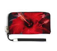 Red Hibiscus Flowers Fashion Shopping Tote Bag,Designer Shoulder Handbags,Womens Purse Handbags,Hobo Bags Cute Storage Bag for Women, Style, 20.0*10.5cm