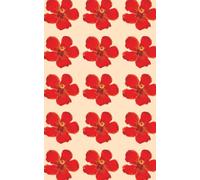 Red Hibiscus Notebook: 5x8 Inch | 100 Unruled Pages | Floral Journal for Writing & Drawing