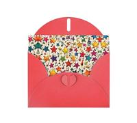 Red Holiday greeting check blank card and pearl beautiful blank note block VVXBHGR Colored Star Notes Pattern