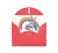 Red Holiday greeting check blank card and pearl beautiful blank note block VVXBHGR Crossing the rainbow Pattern