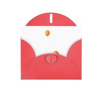 Red Holiday greeting check blank card and pearl beautiful blank note block VVXBHGR Kids chasing balloons Pattern