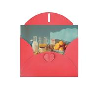 Red Holiday greeting check blank card and pearl beautiful blank note block VVXBHGR Morning freshness Pattern