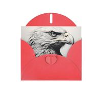 Red Holiday greeting check blank card and pearl beautiful blank note block VVXBHGR sketch of an eagle Pattern