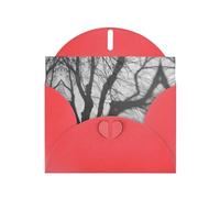 Red Holiday greeting check blank card and pearl beautiful blank note block VVXBHGR Swinging tree shadow Pattern