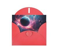 Red Holiday greeting check blank card and pearl beautiful blank note block VVXBHGR The stars are falling. Pattern